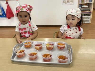 食育（フルーツゼリー）3 