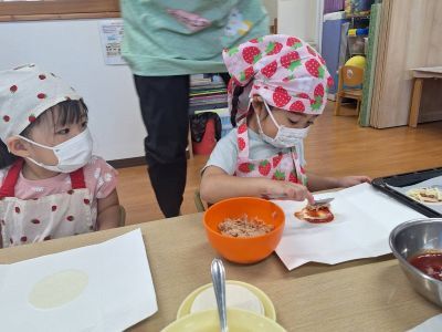 食育（満月ピザ）1 